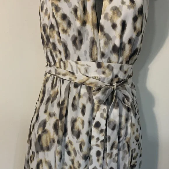 Sheike Untamed Maxi Halter Slit Wrap Dress in animal print - Picture 7 of 10